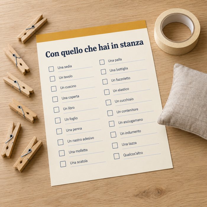 Con quello che hai in stanza: lista di 30 materiali comuni