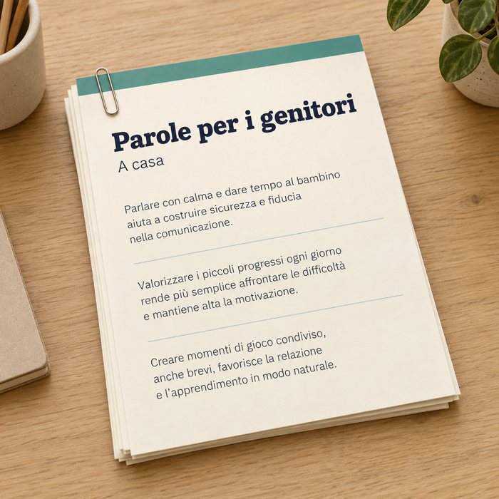 Parole per i genitori: fogli da consegnare alle famiglie