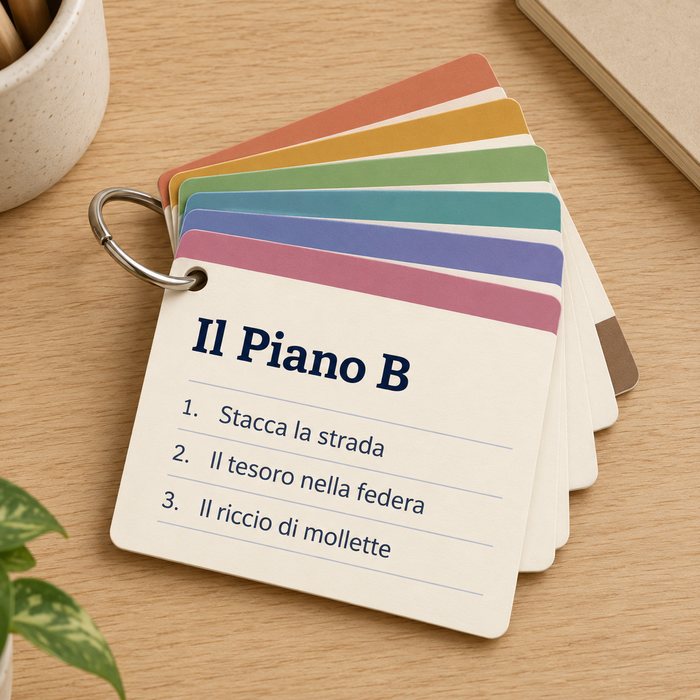Il Piano B: carte tascabili con alternative da cinque minuti