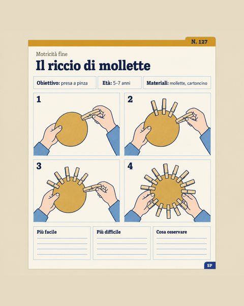 Scheda di motricità fine