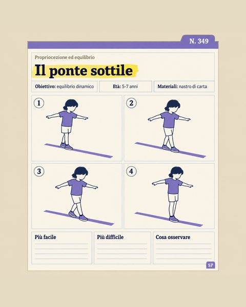 Scheda di propriocezione ed equilibrio